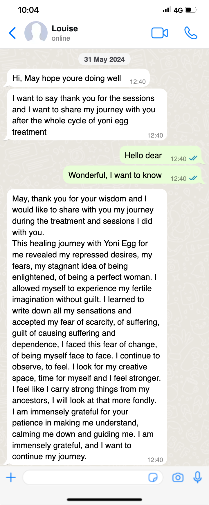 Tantra Massage May Gonzalez Testimonial