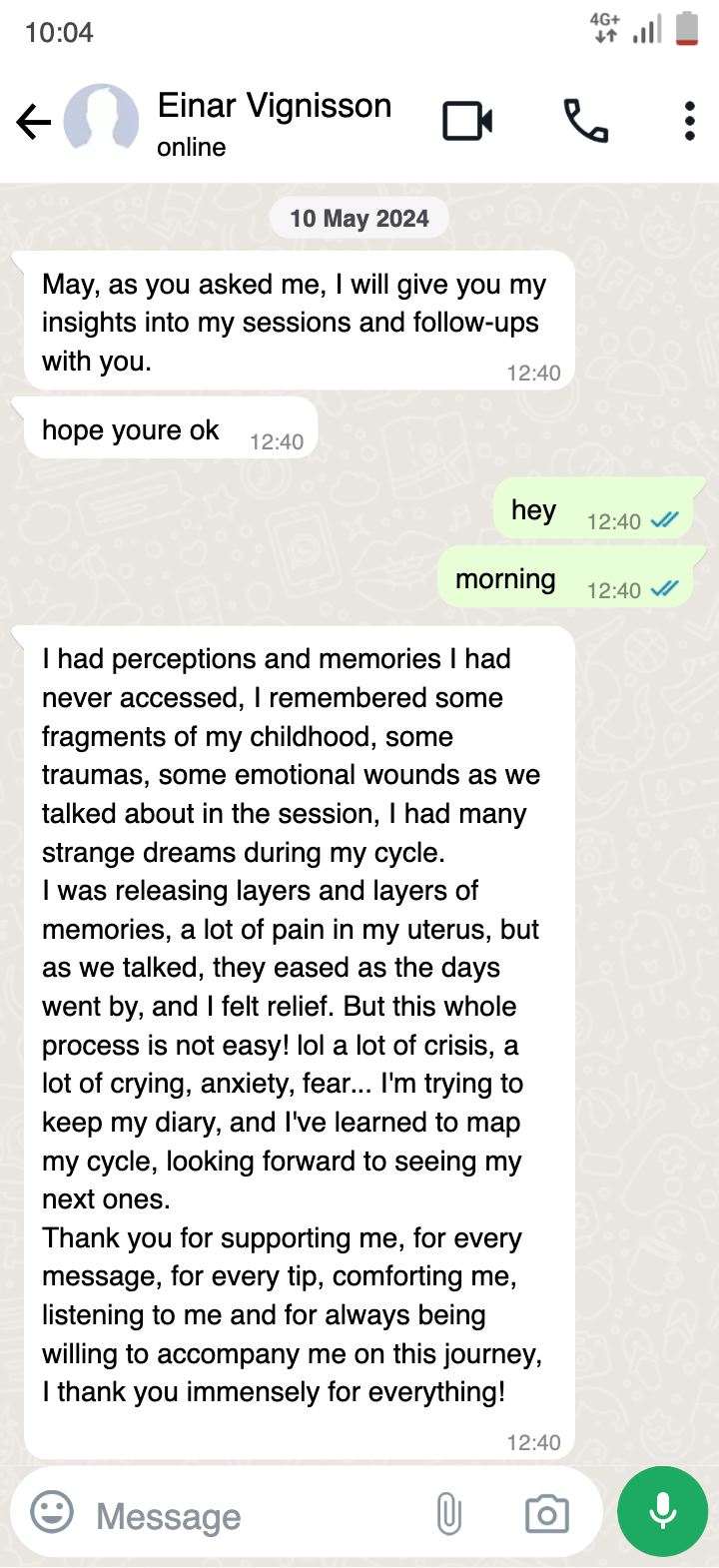 Tantra Massage May Gonzalez Testimonial