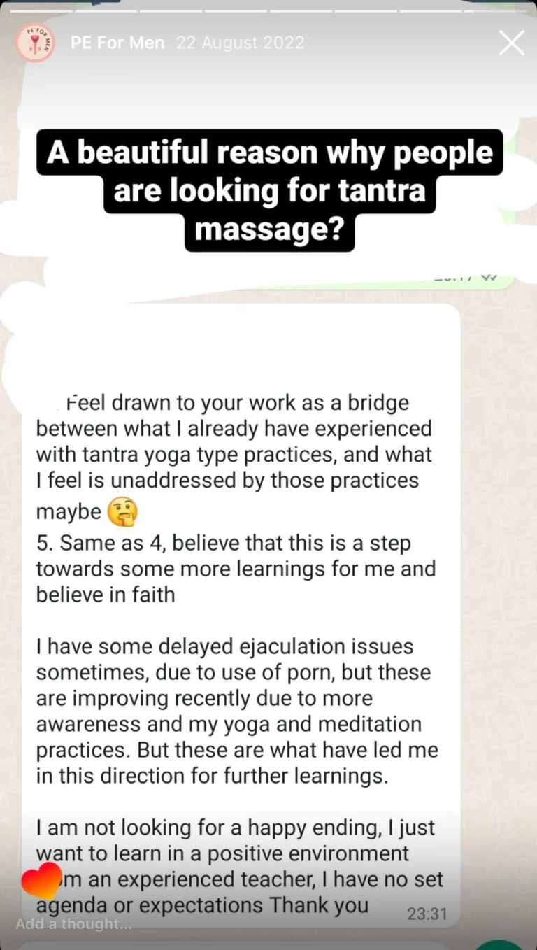 Tantra Massage May Gonzalez Testimonial
