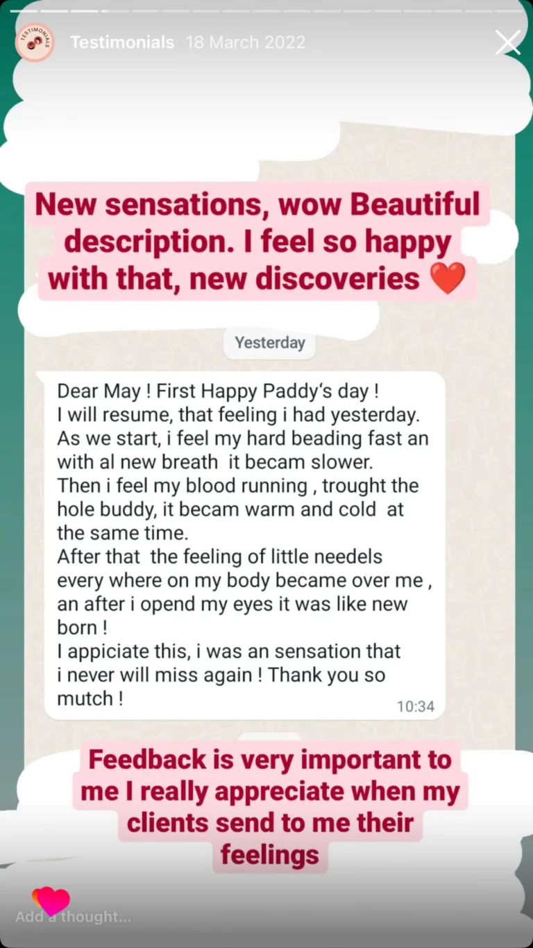 Tantra Massage May Gonzalez Testimonial